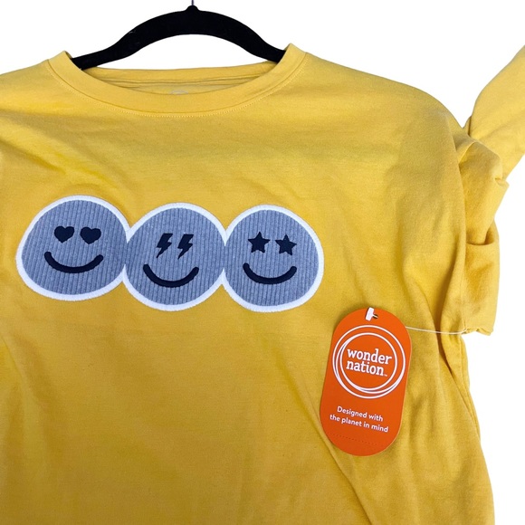 3 For $15‼️ BUNDLE & SAVE NWT‼️Wonder Nation Women’s Yellow Long Sleeve Size XL - Picture 4 of 9